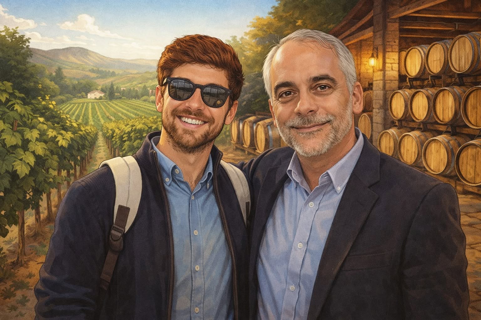 Representantes da Rumo na região dos Vinhos Verdes